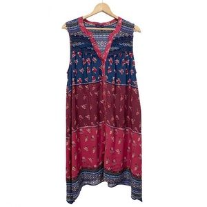 Artesia Boho Dress Sleeveless Headkerchief Hem XL